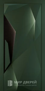 Металлические двери с электронным замком №2 внешняя - фото