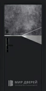 Металлическая дверь с биометрическим замком в квартиру №54 внешняя - фото