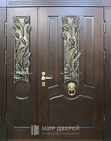 Фото «Парадная дверь с художественной ковкой №112»
