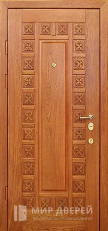Фото 2 «Входная металлическая дверь из массива дуба №10»